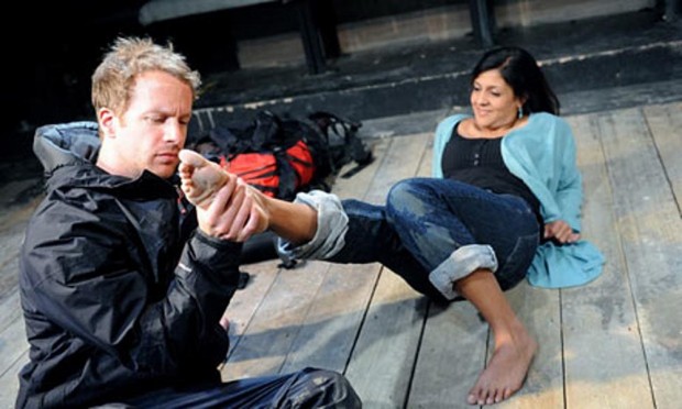 Geoffrey Streatfeild and Stephanie Street in The Contingency Plan. Photo: Tristram Kenton