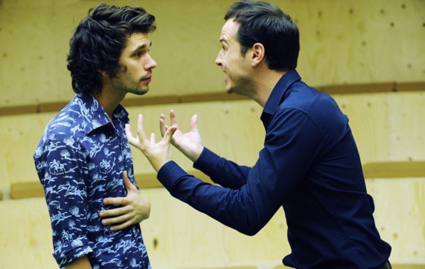 Ben Whishaw and Andrew Scott in Cock. Photo: Stephen Cummiskey