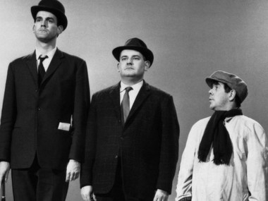 John Cleese, Ronnie Barker and Ronnie Corbett in the Class Sketch on the BBC’s Frost Report (1966)