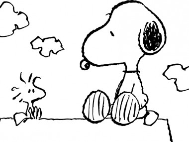 Snoopy, Charlie Brown's pet beagle in the comic strip Peanuts by Charles M Schulz