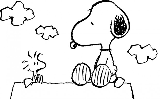 Snoopy, Charlie Brown's pet beagle in the comic strip Peanuts by Charles M Schulz