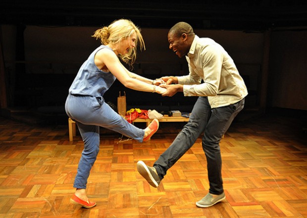 Lily James and Obi Abili in Play House. Credit: Robert Day