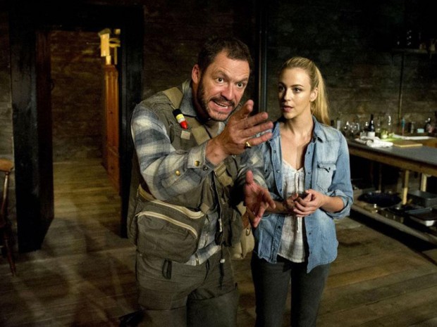 Dominic West and Miranda Raison in The River. Photo: Geraint Lewis