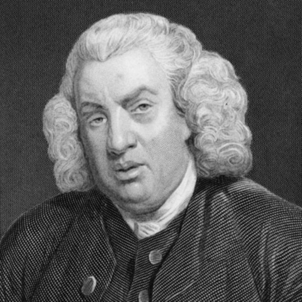 Critic and dictionary-maker Samuel Johnson