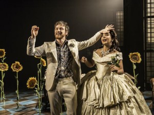 James McAvoy and Kathryn Drysdale in The Ruling Class. Photo: Johan Persson