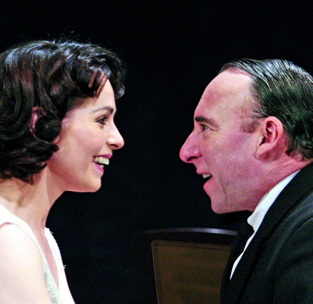 Tara Fitzgerald and Antony Sher in Broken Glass. Photo: John Haynes