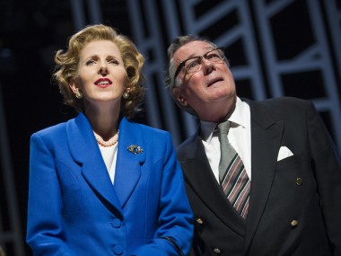 Fenella Woolgar and Jeff Rawle in Handbagged. Photo: Tristram Kenton