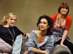 Lesley Sharp, Indira Varma and Lisa Palfrey in Ingredient X. Photo: Keith Pattison