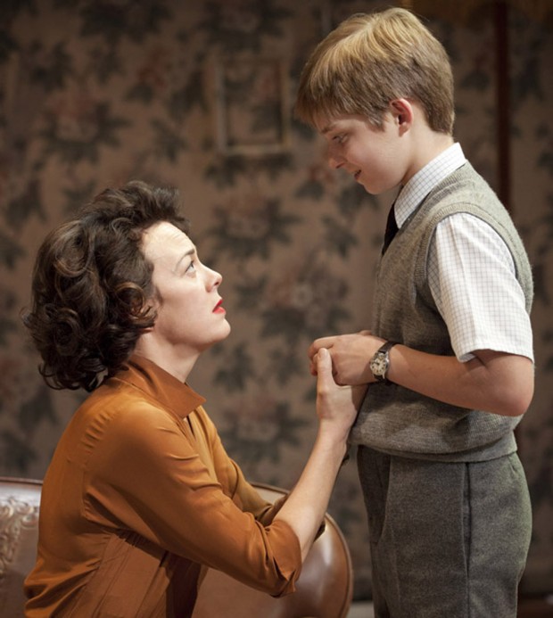 Helen McCrory and Laurence Belcher in The Late Middle Classes. Photo: Johan Persson