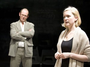 Andrew Woodall and Claire Price in Little Platoons. Photo: Geraint Lewis