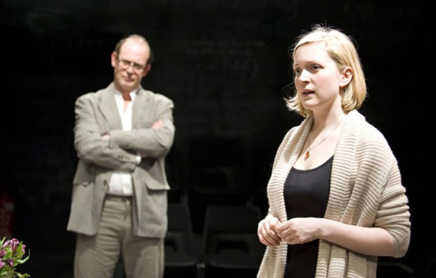 Andrew Woodall and Claire Price in Little Platoons. Photo: Geraint Lewis