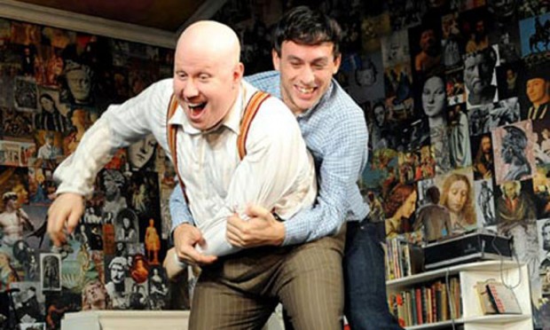 Matt Lucas and Chris New in Prick Up Your Ears. Photo: Tristram Kenton