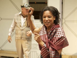 Nina Sosanya in Where’s My Seat? Photo: Manuel Harlan