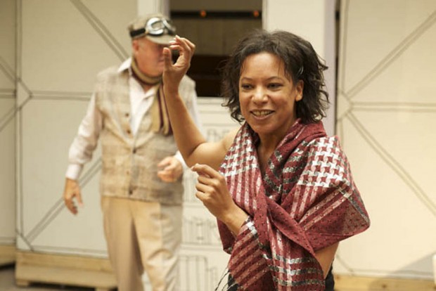 Nina Sosanya in Where’s My Seat? Photo: Manuel Harlan