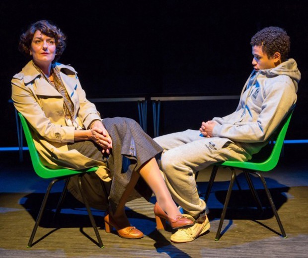 Anna Chancellor and Calvin Demba in The Wolf at the Door. Photo: Stephen Cummiskey