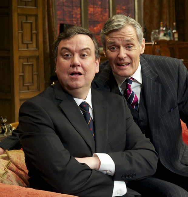 Richard McCabe and Simon Williams in Yes, Prime Minister. Photo: Alastair Muir