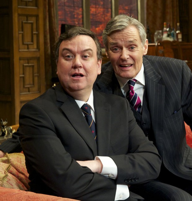 Richard McCabe and Simon Williams in Yes, Prime Minister. Photo: Alastair Muir