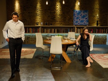 Hari Dhillon and Kirsty Bushell in Disgraced. Photo: Simon Kane