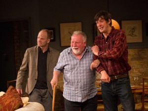 drian Rawlings, Kenneth Cranham and Adrian Bower in The Herd. Photo: Mark Douet