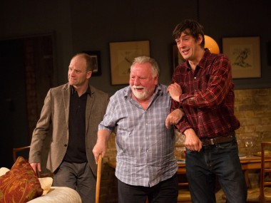 drian Rawlings, Kenneth Cranham and Adrian Bower in The Herd. Photo: Mark Douet
