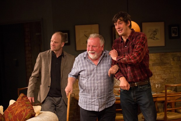 drian Rawlings, Kenneth Cranham and Adrian Bower in The Herd. Photo: Mark Douet