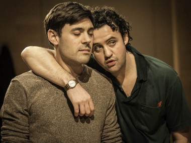 Liam Garrigan and Daniel Mays in Hero. Photo: Johan Persson