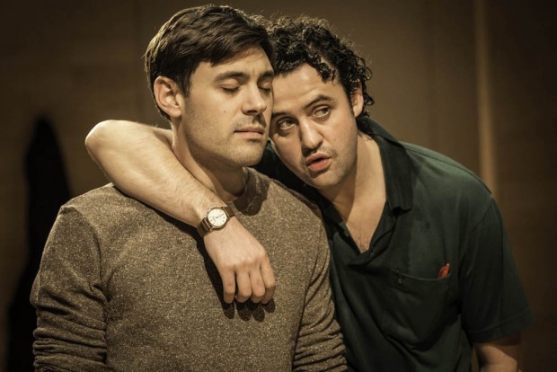 Liam Garrigan and Daniel Mays in Hero. Photo: Johan Persson