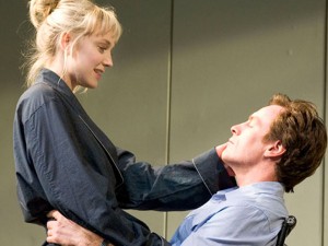 Hattie Morahan and Toby Stephens in The Real Thing. Photo: Geraint Lewis