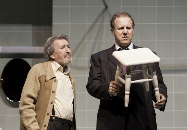 Gawn Grainger and Nigel Lindsay in A Small Family Business. Photo: Johan Persson