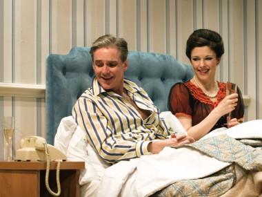 Michael Praed and Josefina Gabrielle in Two Into One. Photo: Catherine Ashmore