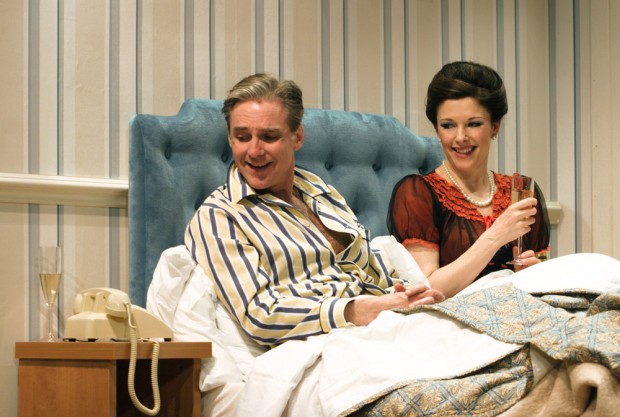 Michael Praed and Josefina Gabrielle in Two Into One. Photo: Catherine Ashmore