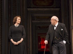 Kristin Scott Thomas and David Calder in The Audience. Photo: Johan Persson