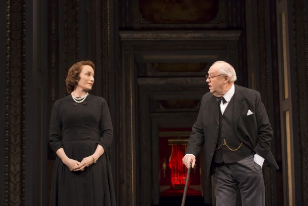 Kristin Scott Thomas and David Calder in The Audience. Photo: Johan Persson