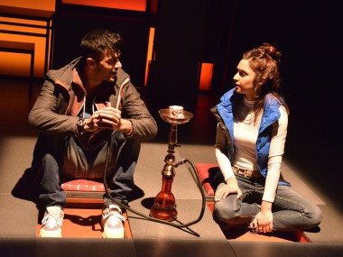 Adam Samuel-Bal and Krupa Pattini in Blood. Photo: Robert Day