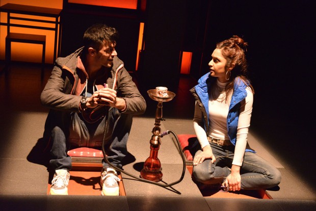 Adam Samuel-Bal and Krupa Pattini in Blood. Photo: Robert Day