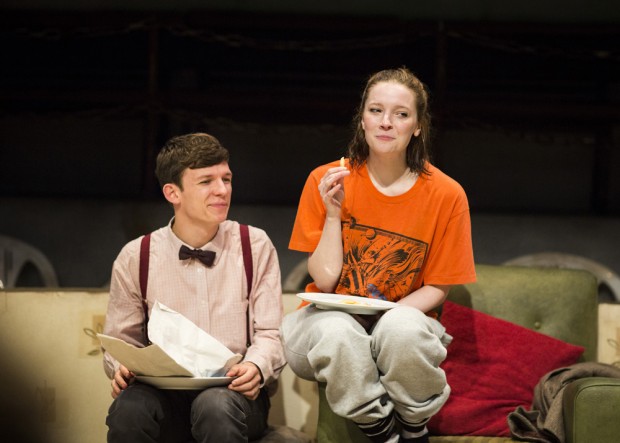 David Moorst and Morfydd Clark in Violence and Son. Photo: Helen Maybanks