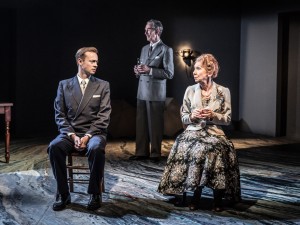 Richard Dempsey, Christopher Ravenscroft and Marcia Warren in The Cocktail Party. Photo: Marc Brenner