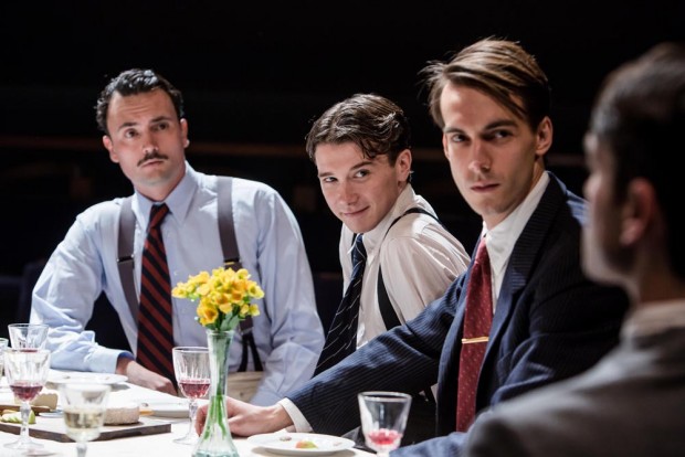 William Belchambers, Patrick McNamee and Joe Eyre in French Without Tears. Photo: Richard Davenport