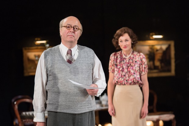 Roger Allam and Nancy Carroll in The Moderate Soprano. Photo: Manuel Harlan