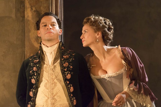 Dominic West and Janet McTeer in Les Liaisons Dangereuses. Photo: Johan Persson