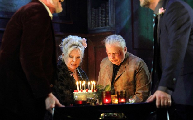 Anna Calder-Marshall and Wallace Shawn in Evening at the Talk House. Photo: Catherine Ashmore