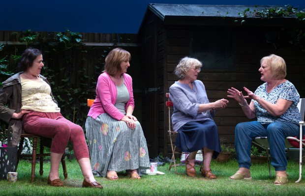 Linda Bassett, Deborah Findlay, Kika Markham and June Watson in Escaped Alone. Photo: Bill Knight