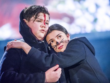 Max Gill and Sophia Decaro in Herons. Photo: Tristram Kenton