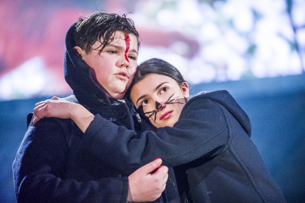 Max Gill and Sophia Decaro in Herons. Photo: Tristram Kenton