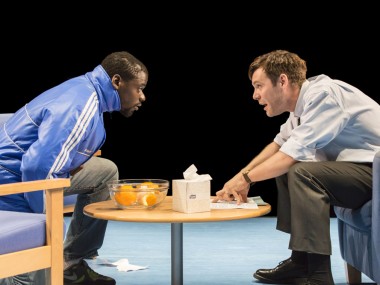 Daniel Kaluuya and Luke Norris in Blue/Orange. Photo: Johan Persson