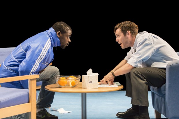 Daniel Kaluuya and Luke Norris in Blue/Orange. Photo: Johan Persson