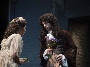 Ophelia Lovibond and Dominic Cooper in The Libertine. Photo: Alastair Muir