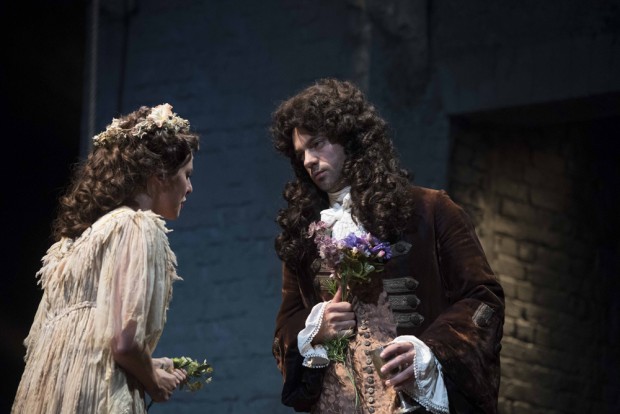 Ophelia Lovibond and Dominic Cooper in The Libertine. Photo: Alastair Muir