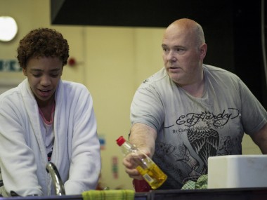 Janet Etuk and Nick Holder in Love. Photo: Sarah Lee