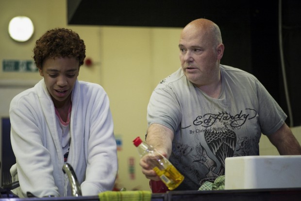 Janet Etuk and Nick Holder in Love. Photo: Sarah Lee